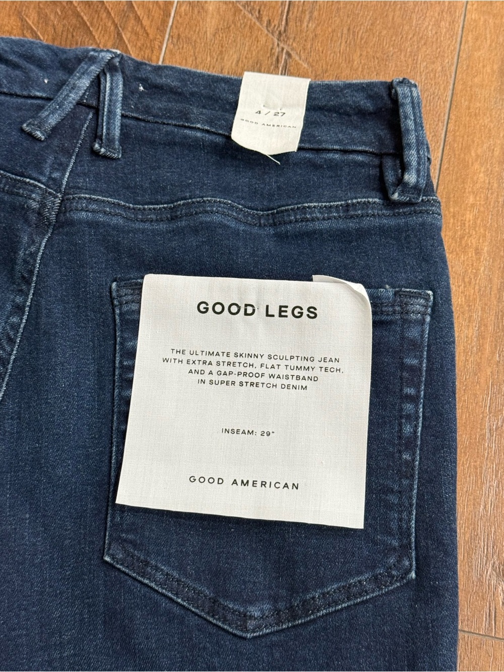 Good American Good Legs Skinny Jeans in Dark Indigo